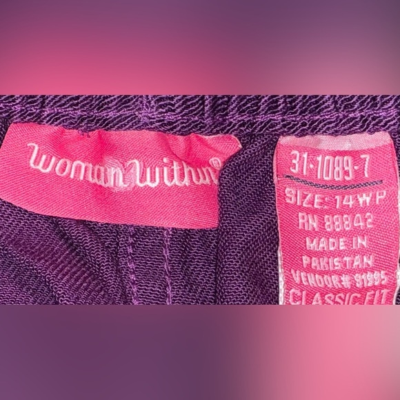 Women's Woman Within Purple Jean (NWOT) - Picture 6 of 7